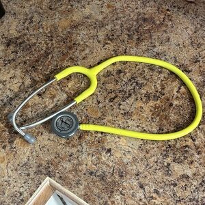 Yellow Stethoscope with Silver Accents